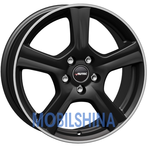 R17 7.5 5/108 63.3 ET52.5 Autec Ionik Black Matt Polished (Черный матовый полированный) (литой)