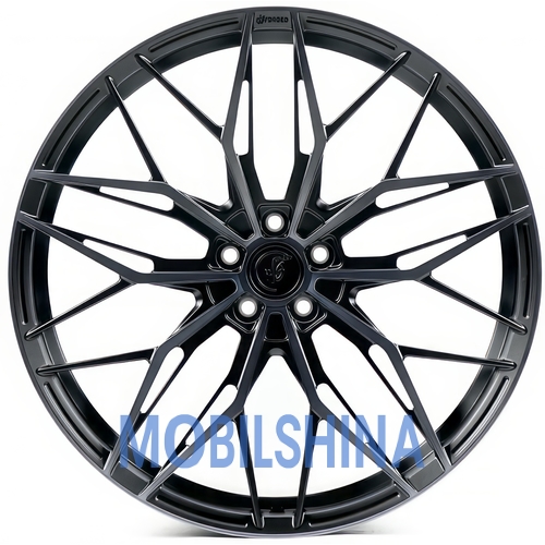R22 9 5/108 63.3 ET38.5 Ws forged WS-150C Satin black with machined face (кованый)
