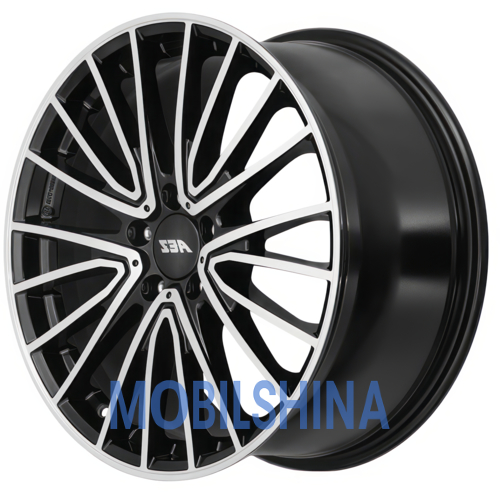 R19 9 5/112 66.6 ET58.1 Aez Berlin Black polished (Черный с полированной лицевой частью) (литой)