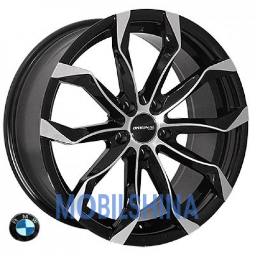 R17 7.5 5/114.3 67.1 ET38 Zorat wheels 5 320 Black polished (Черный с полированной лицевой частью) (литой)