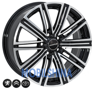 Легкосплавные диски Zf FR769 R17 W7 PCD 5/108 DIA65,1 ET45