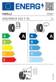 Pirelli PZero 245/45 R19 102Y XL J Eurolabel