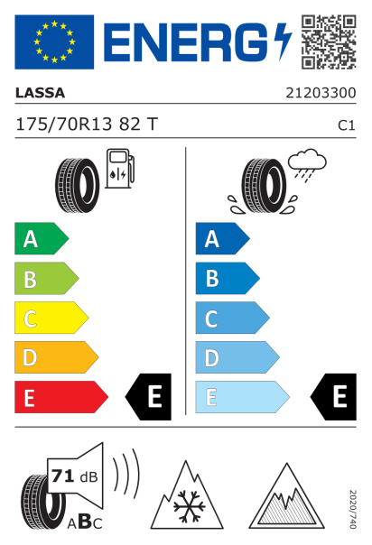Lassa Iceways 2 175/70 R13 82T Eurolabel