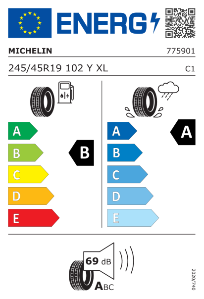 Michelin Primacy 3 245/45 R19 102Y XL * Eurolabel