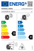 Federal Himalaya WS3 Nordic 215/65 R16 98R Eurolabel