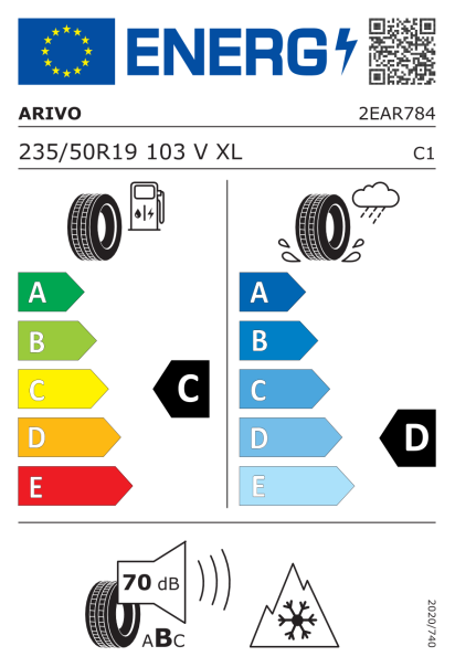 Arivo Winmaster PROX ARW3 235/50 R19 103V XL Eurolabel