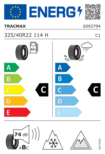 Tracmax X-privilo S360 325/40 R22 114H Eurolabel