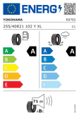 Yokohama Advan Sport V107 255/40 R21 102Y XL Eurolabel