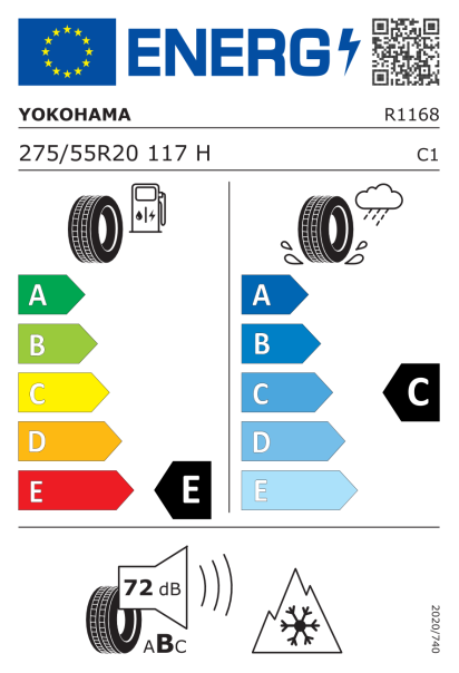 Yokohama Geolandar A/T G015 275/55 R20 117H XL Eurolabel
