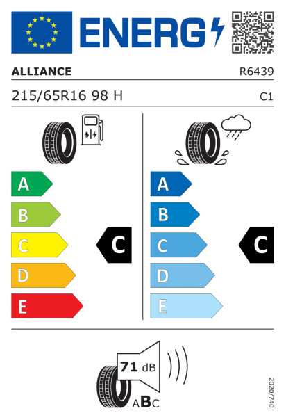 Alliance 030Ex AL30 215/65 R16 98H Eurolabel