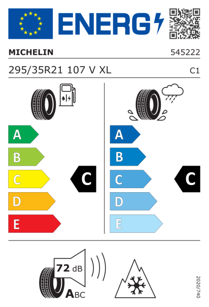 Michelin Pilot Alpin 5 295/35 R21 107V XL * Eurolabel