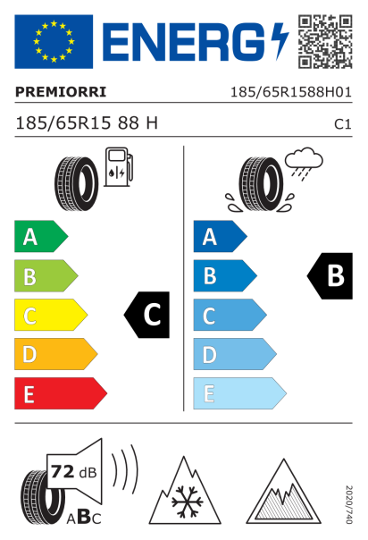 Premiorri Vimero 4Seasons 185/65 R15 88H Eurolabel