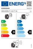 Kormoran ROAD-TERRAIN 265/65 R17 116T XL Eurolabel