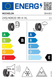 Michelin X-Ice Snow 245/40 R20 99H XL Eurolabel