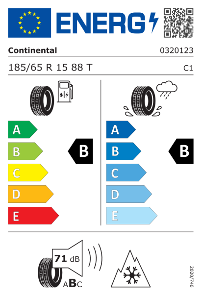 Continental AllSeasonContact 2 185/65 R15 88T Eurolabel