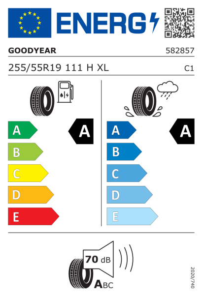 Goodyear Eagle F1 Asymmetric 3 255/55 R19 111H XL AO Eurolabel