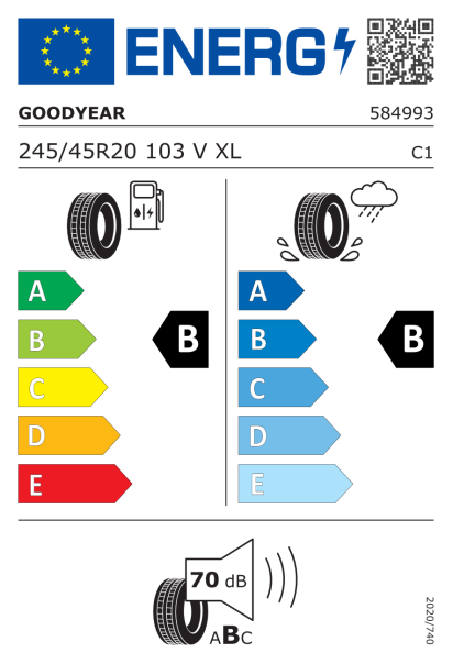 Goodyear Eagle F1 Asymmetric 3 245/45 R20 103V XL Eurolabel