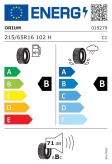 Orium Summer 3 SUV 215/65 R16 102H XL Eurolabel