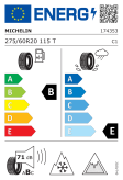 Michelin X-Ice Snow SUV 275/60 R20 115T Eurolabel