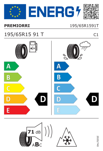 Premiorri ViaMaggiore 195/65 R15 91T Eurolabel