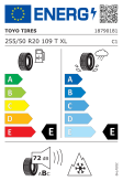 Toyo Observe G3-Ice 255/50 R20 109T XL Eurolabel