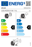 Aplus A610 225/45 R19 96Y XL Eurolabel