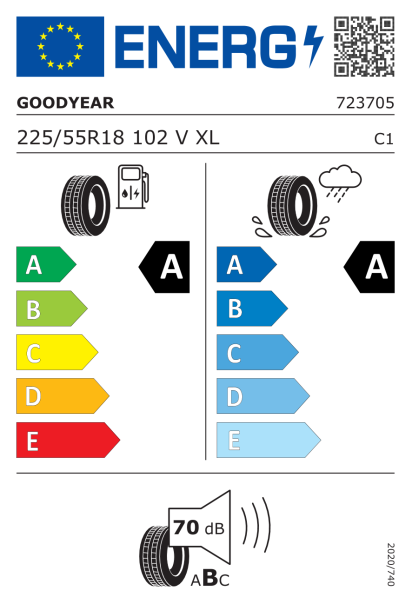 Goodyear EfficientGrip Performance 225/55 R18 102V XL VOL Eurolabel